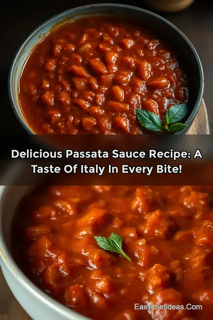 Delicious Passata Sauce Recipe: A Taste of Italy in Every Bite!