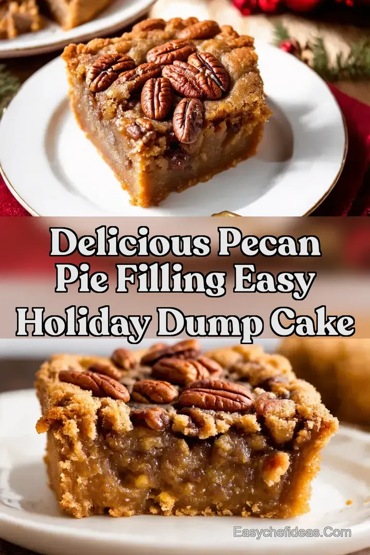 Delicious Pecan Pie Filling Easy Holiday Dump Cake