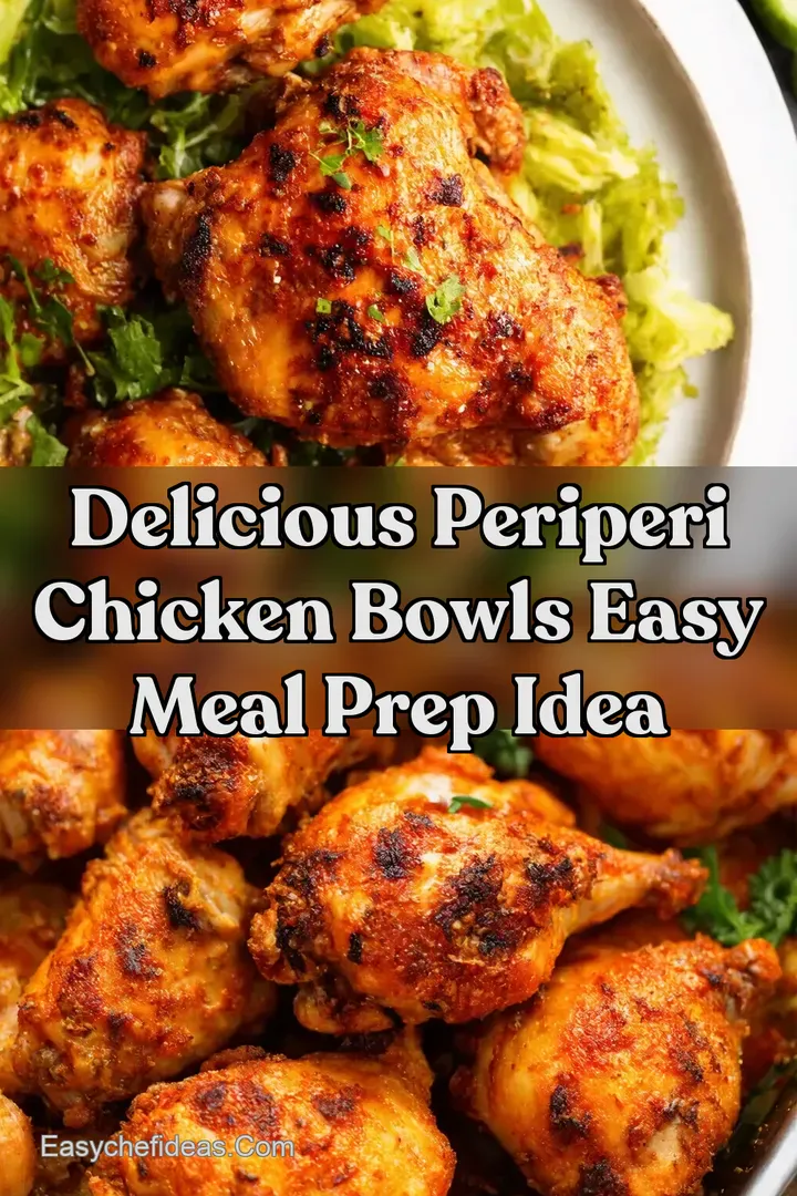 Delicious PeriPeri Chicken Bowls Easy Meal Prep Idea