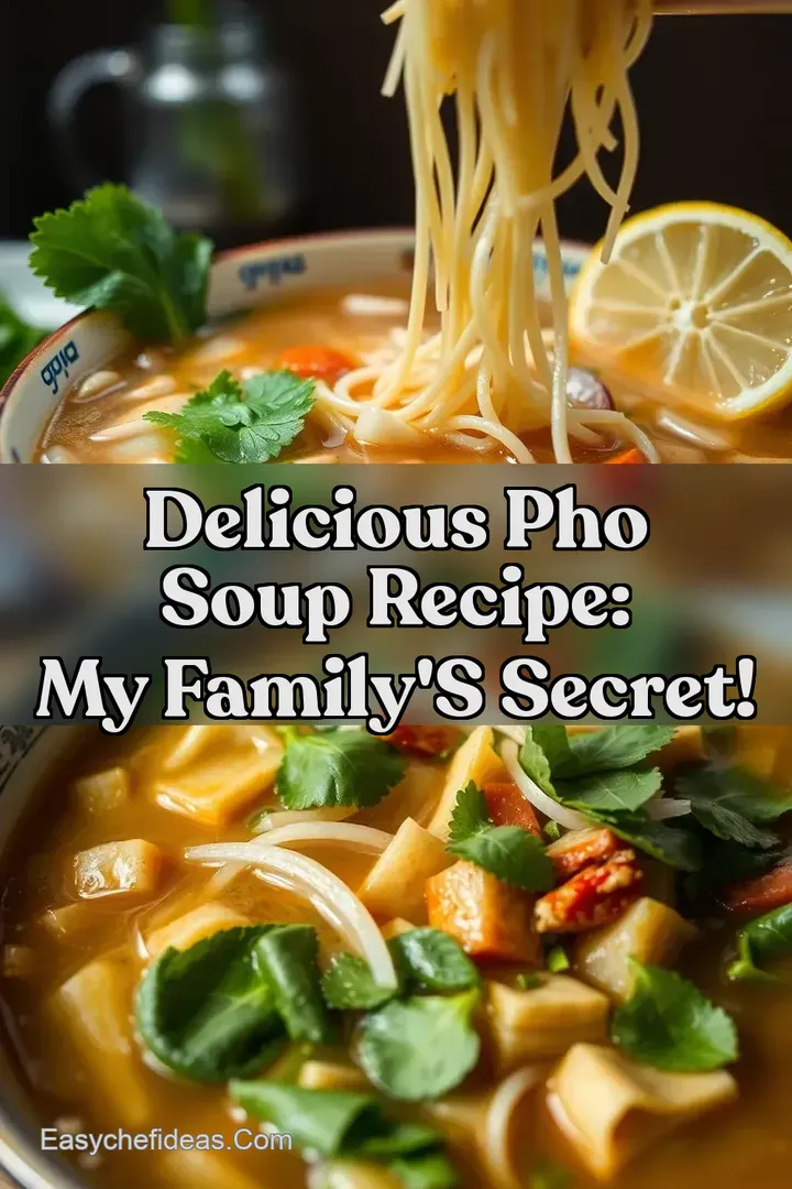 Delicious Pho Soup Recipe: My Family s Secret!