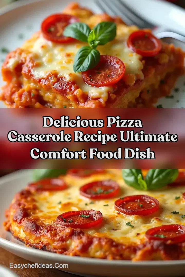 Delicious Pizza Casserole Recipe Ultimate Comfort Food Dish