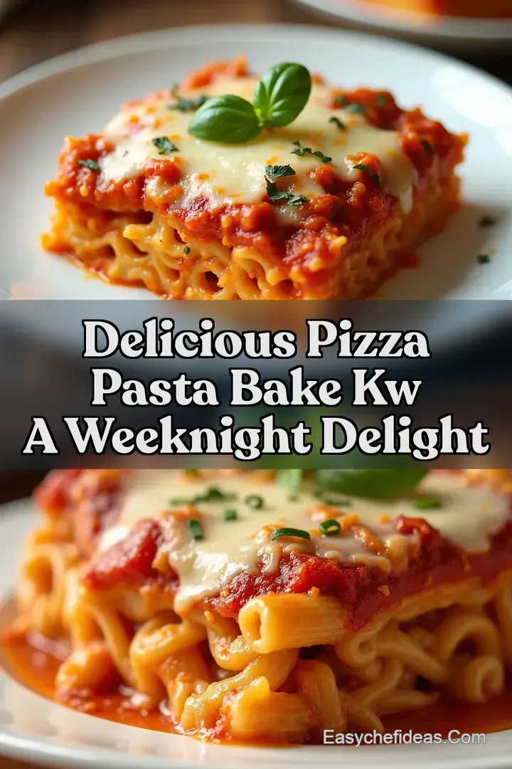 Delicious Pizza Pasta Bake kw A Weeknight Delight