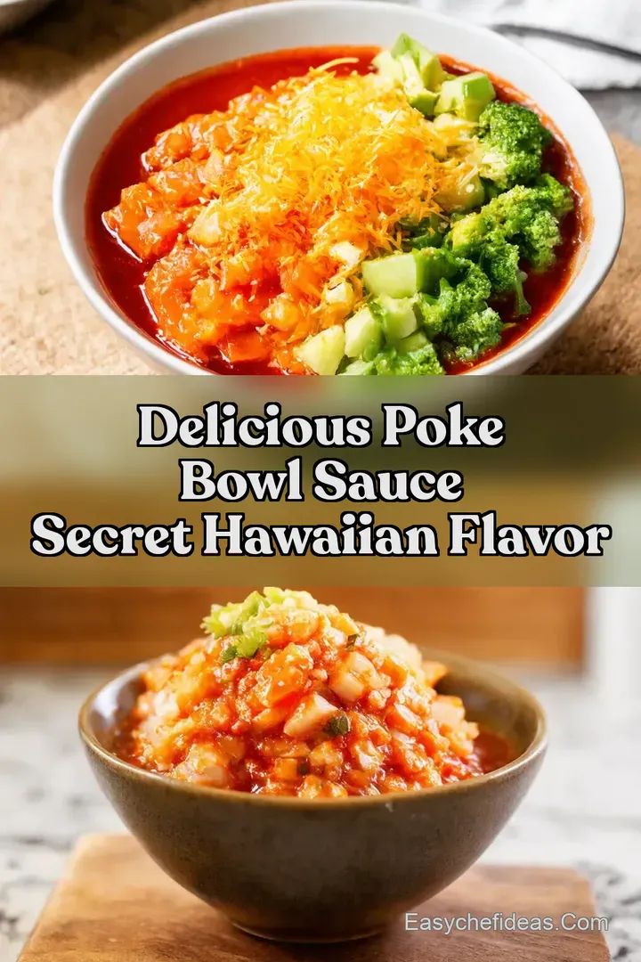 Delicious Poke Bowl Sauce Secret Hawaiian Flavor