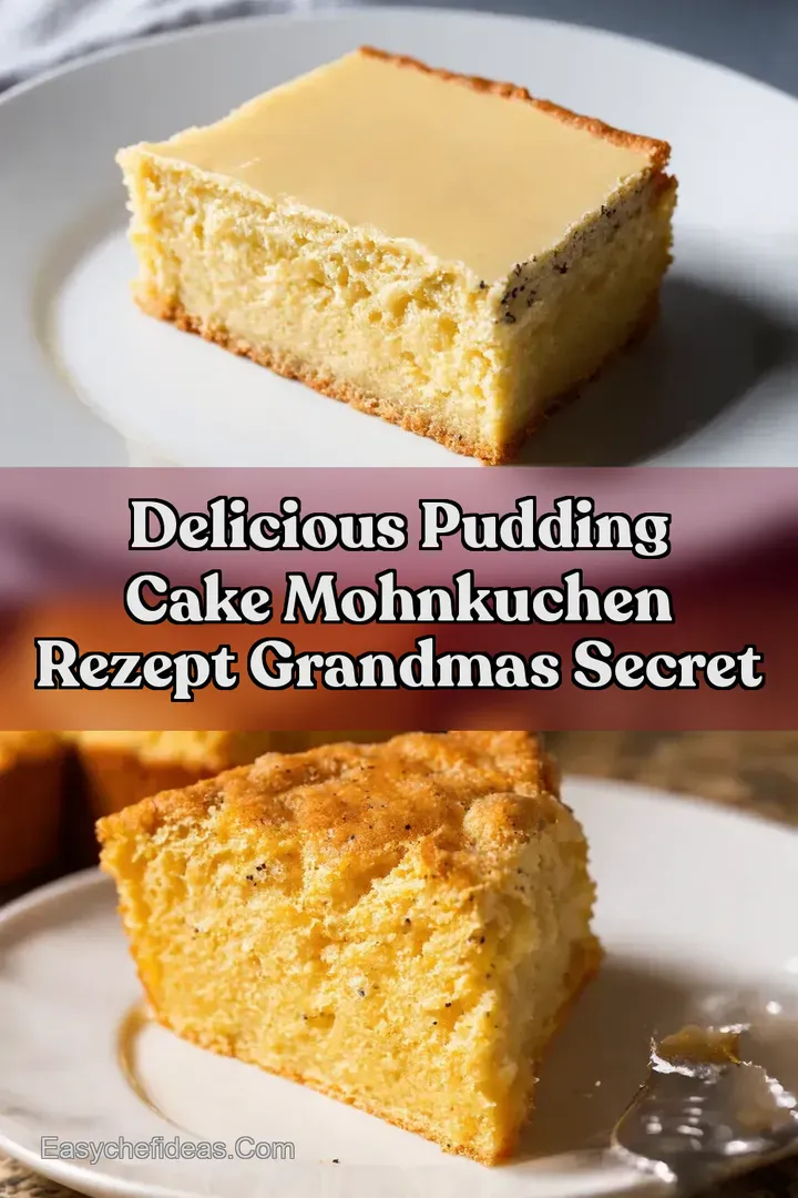 Delicious Pudding Cake Mohnkuchen Rezept Grandmas Secret
