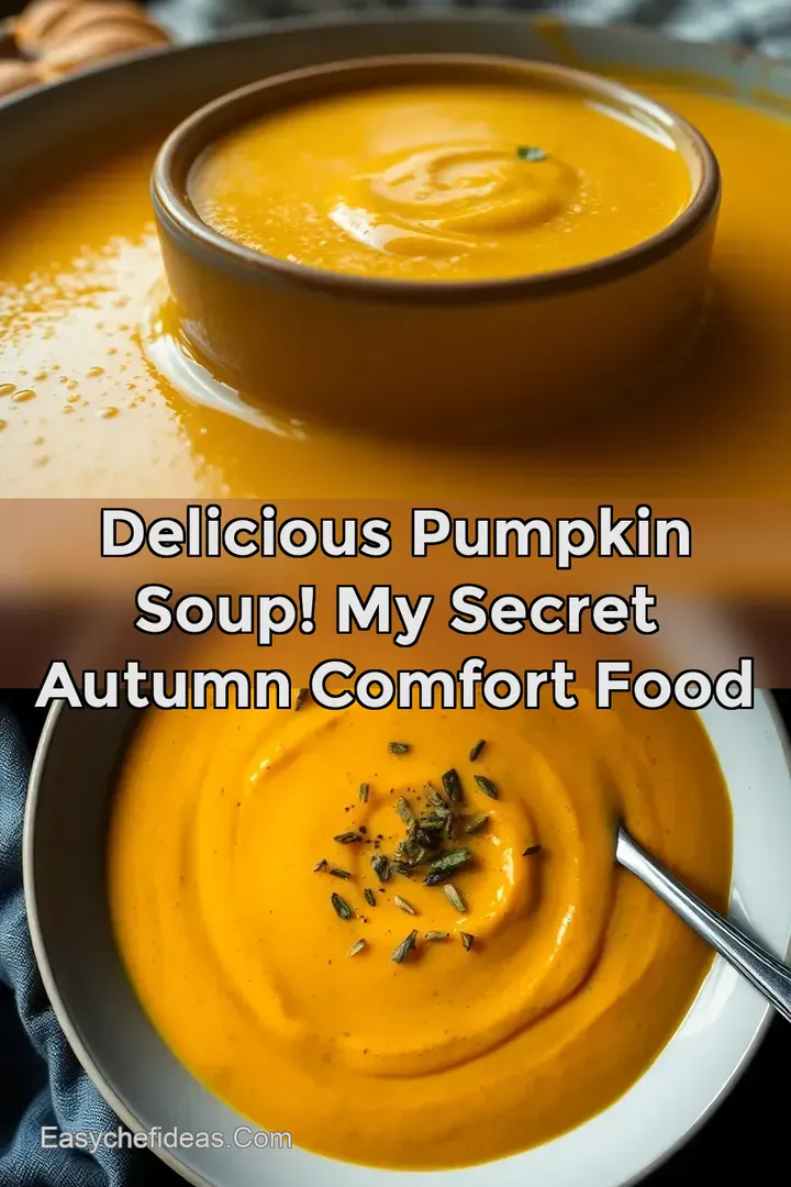 Delicious Pumpkin Soup! My Secret Autumn Comfort Food