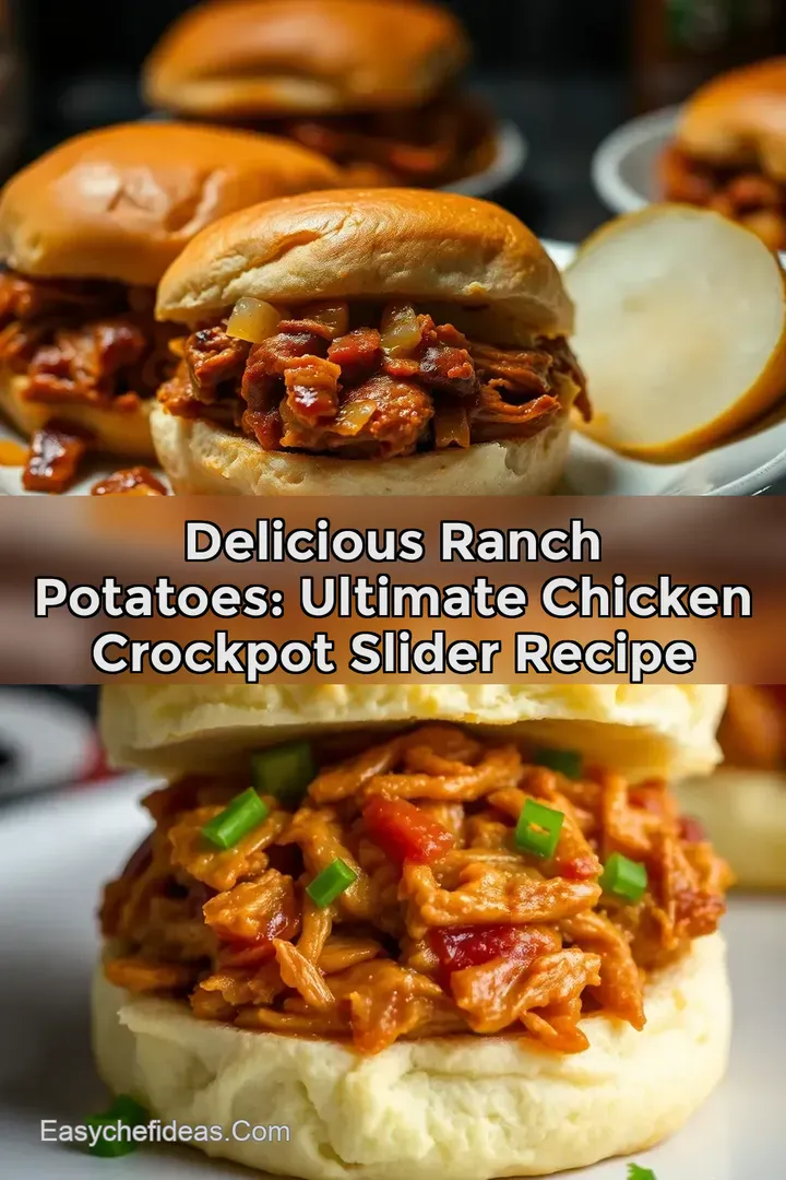 Delicious Ranch Potatoes: Ultimate Chicken Crockpot Slider Recipe