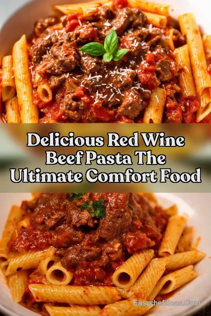 Delicious Red Wine Beef Pasta The Ultimate Comfort Food