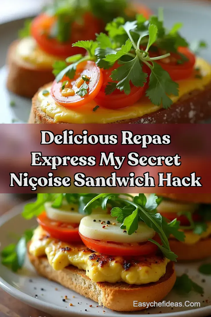 Delicious repas express My Secret Ni&ccedil;oise Sandwich Hack