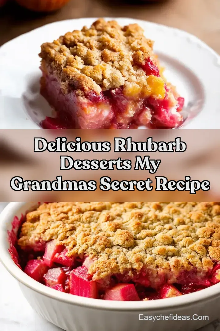 Delicious Rhubarb Desserts My Grandmas Secret Recipe