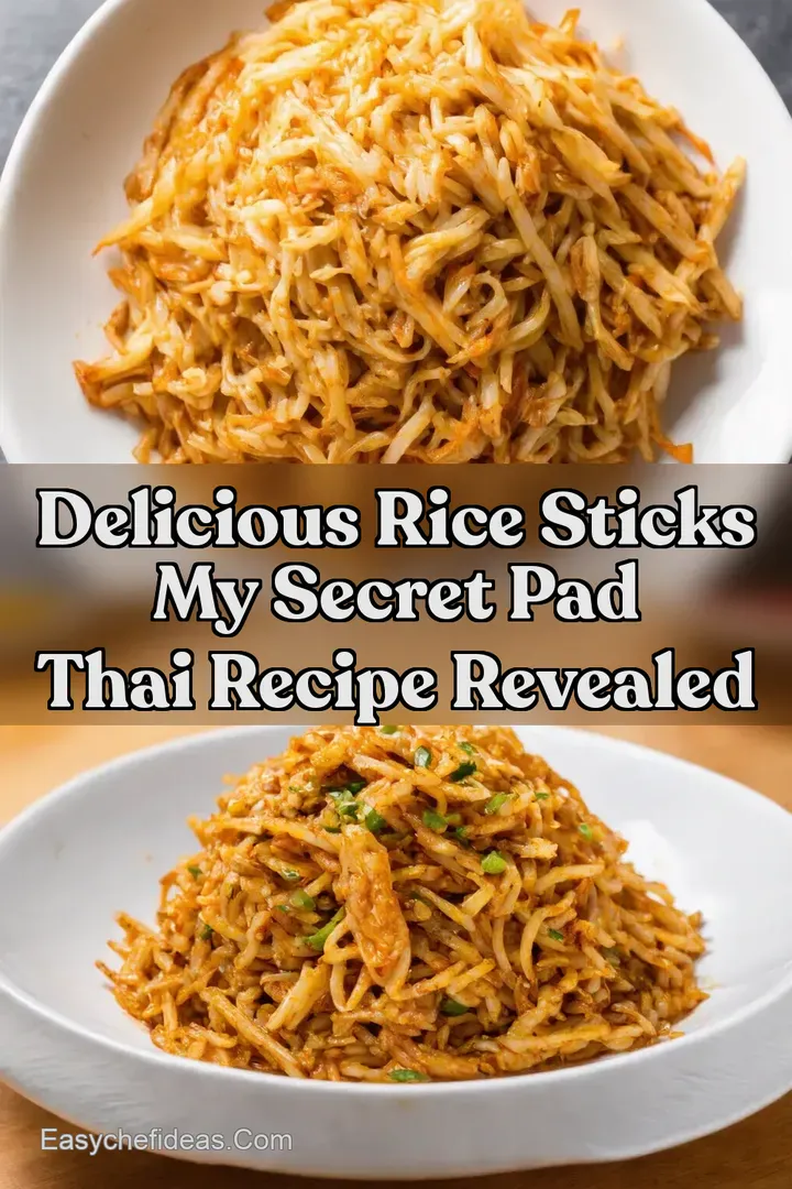 Delicious Rice Sticks My Secret Pad Thai Recipe Revealed