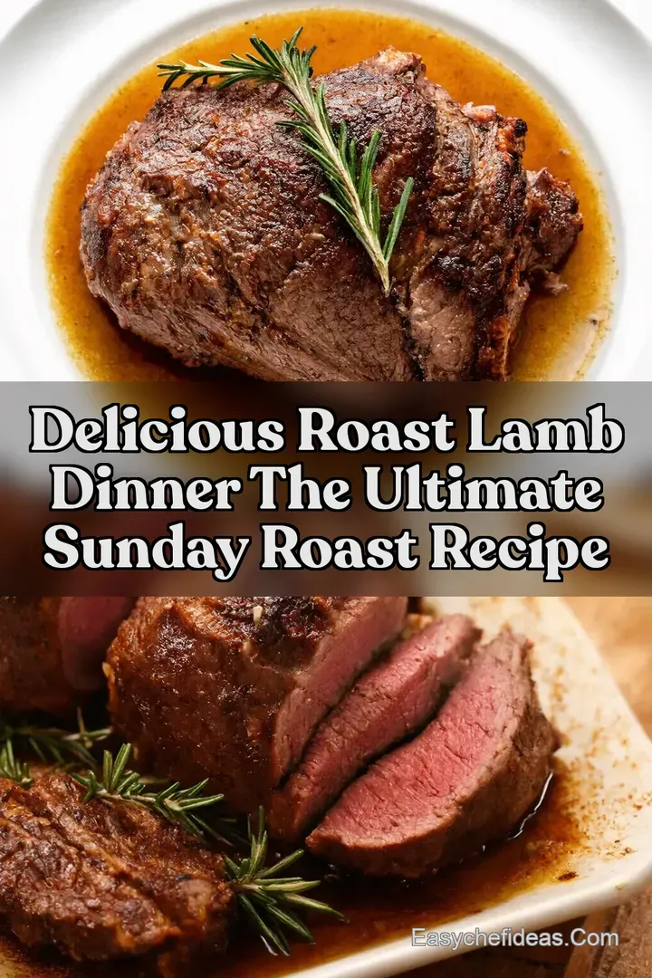 Delicious Roast Lamb Dinner The Ultimate Sunday Roast Recipe
