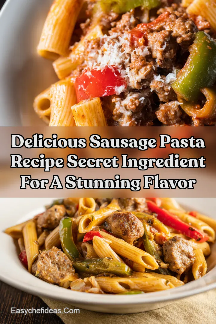 Delicious Sausage Pasta Recipe Secret Ingredient for a Stunning Flavor