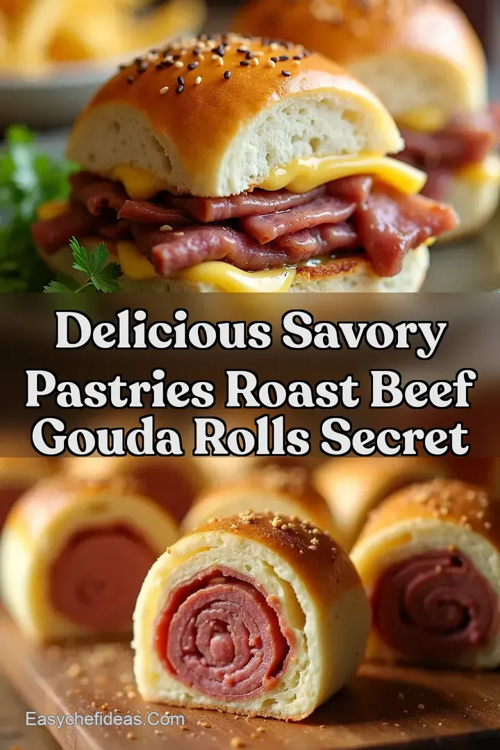 Delicious Savory Pastries Roast Beef Gouda Rolls Secret