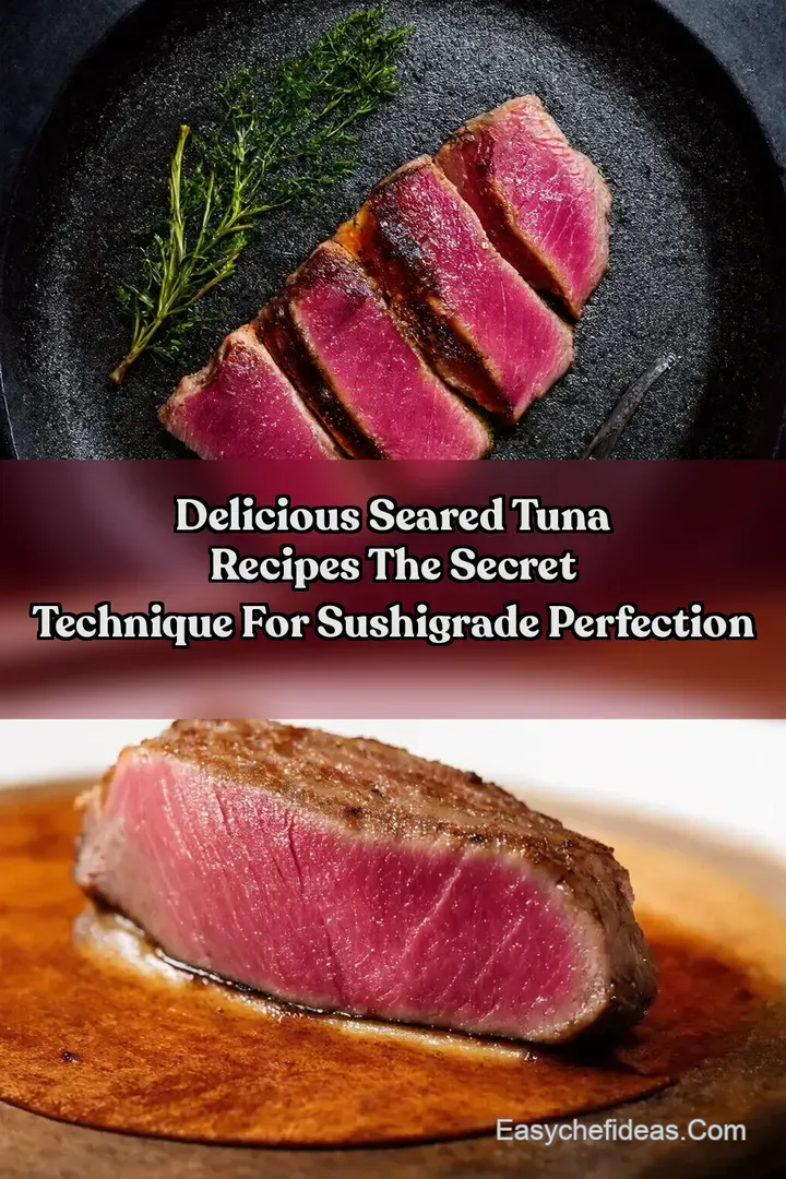 Delicious Seared Tuna Recipes The Secret Technique For SushiGrade Perfection