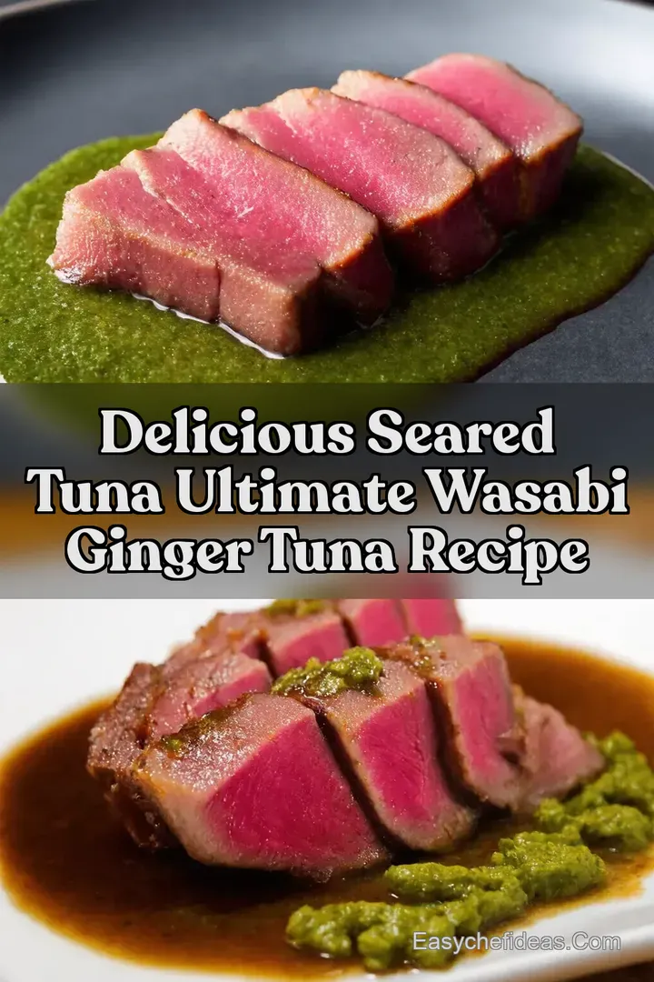 Delicious Seared Tuna Ultimate Wasabi Ginger Tuna Recipe