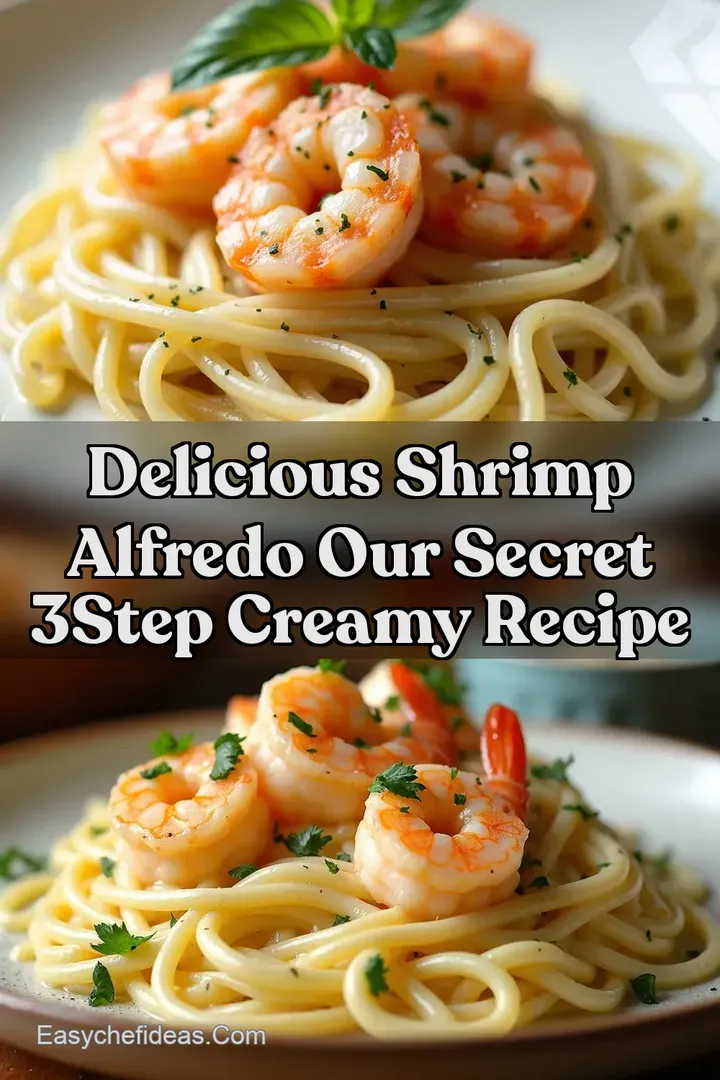 Delicious Shrimp Alfredo Our Secret 3Step Creamy Recipe