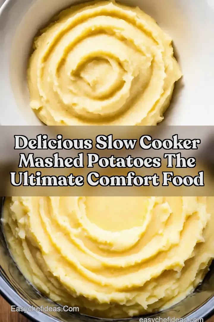 Delicious Slow Cooker Mashed Potatoes The Ultimate Comfort Food