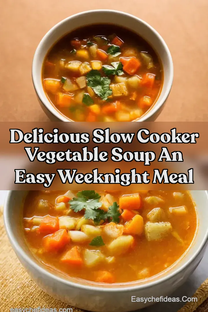 Delicious Slow Cooker Vegetable Soup An Easy Weeknight Meal