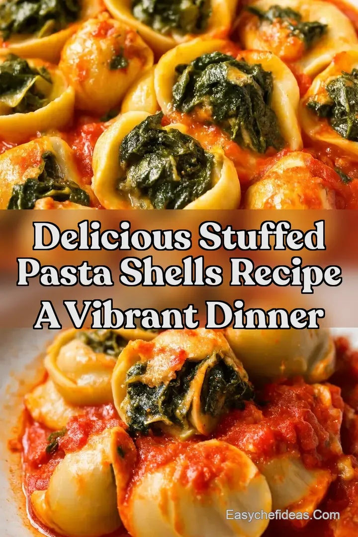 Delicious Stuffed Pasta Shells Recipe A Vibrant Dinner