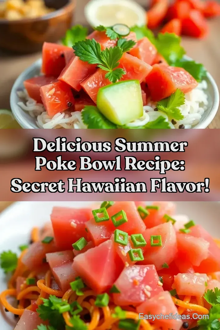 Delicious Summer Poke Bowl Recipe: Secret Hawaiian Flavor!