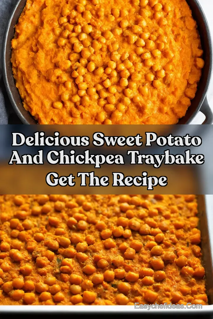 Delicious Sweet Potato And Chickpea Traybake Get the Recipe