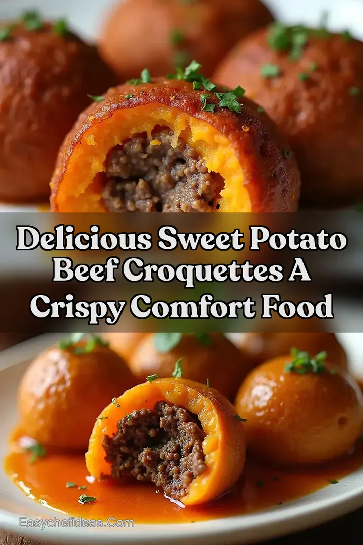 Delicious Sweet Potato Beef Croquettes A Crispy Comfort Food