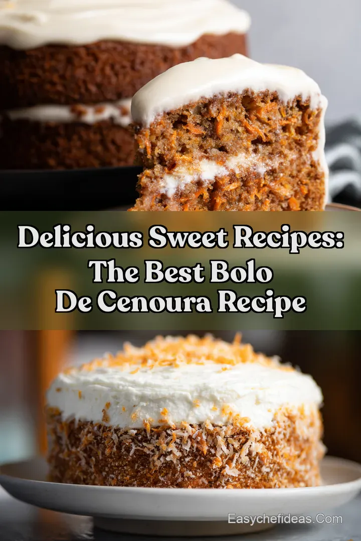 Delicious Sweet Recipes: The Best Bolo de Cenoura Recipe