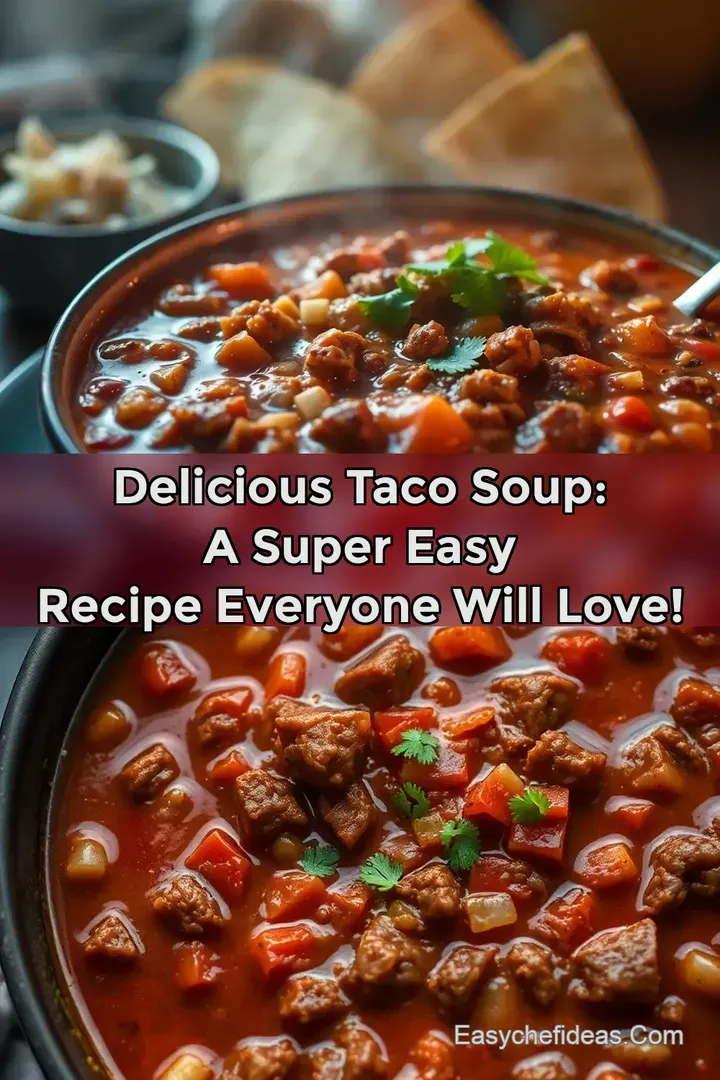 Delicious Taco Soup: A Super Easy Recipe Everyone Will Love!