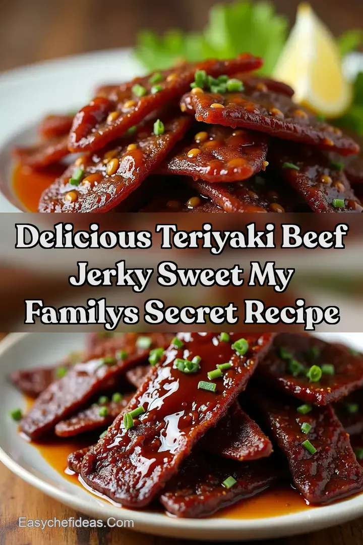 Delicious Teriyaki Beef Jerky Sweet My Familys Secret Recipe