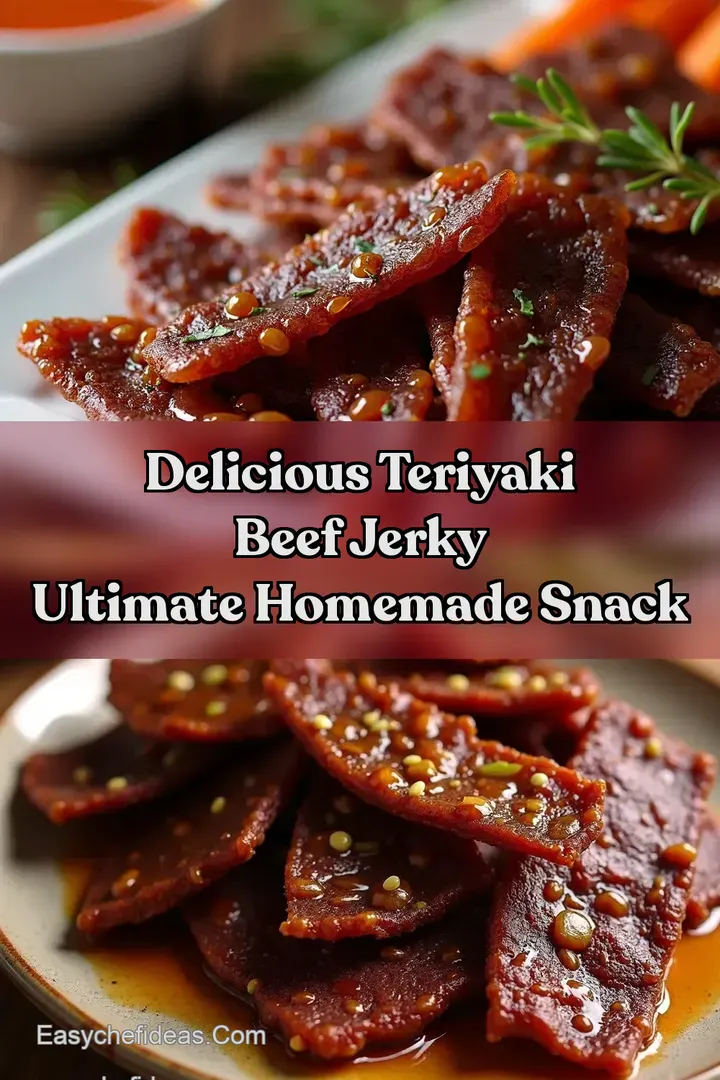 Delicious Teriyaki Beef Jerky Ultimate Homemade Snack