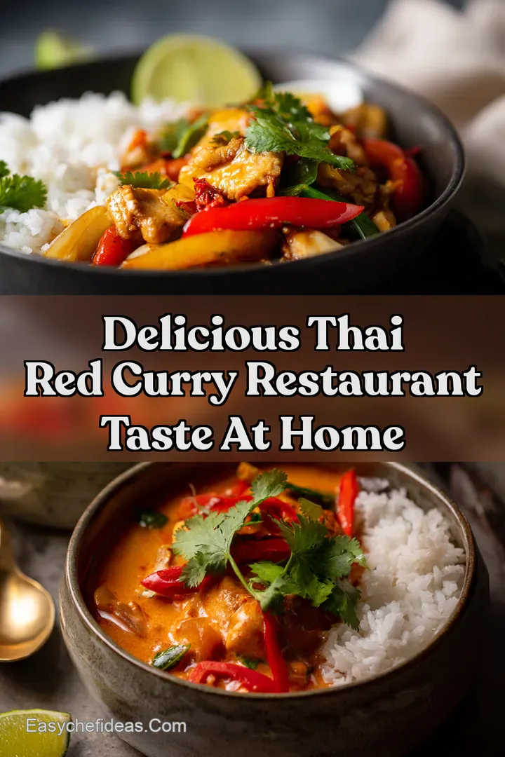 Delicious Thai Red Curry Restaurant Taste at Home