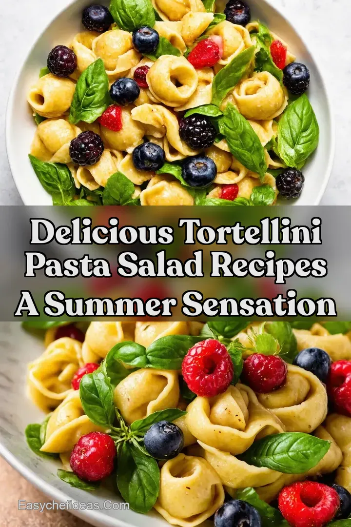 Delicious Tortellini Pasta Salad Recipes A Summer Sensation