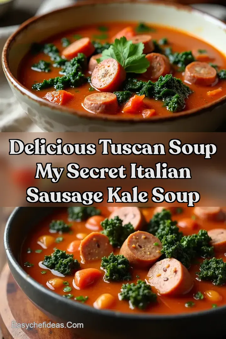 Delicious Tuscan Soup My Secret Italian Sausage Kale Soup