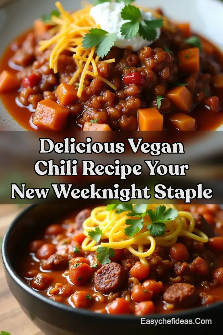 Delicious Vegan Chili Recipe Your New Weeknight Staple