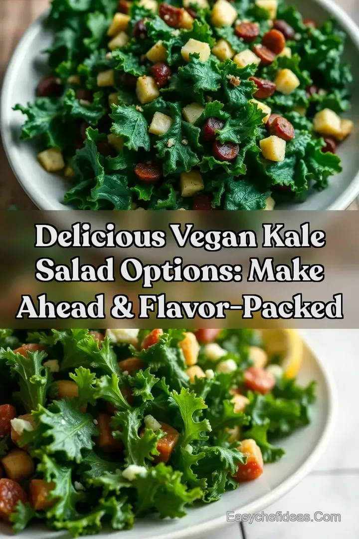 Delicious Vegan Kale Salad Options: Make Ahead & Flavor-Packed