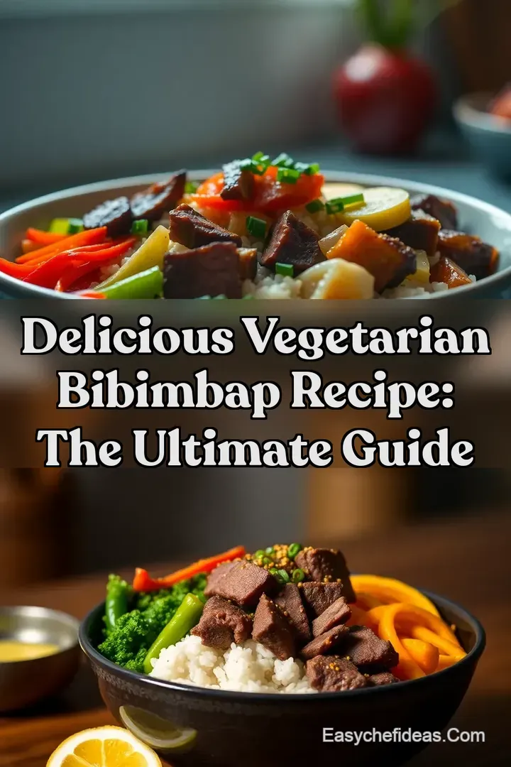 Delicious Vegetarian Bibimbap Recipe: The Ultimate Guide