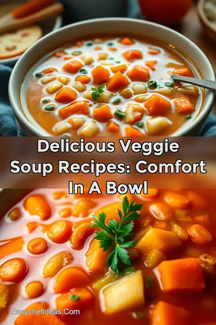 Delicious Veggie Soup Recipes: Comfort in a Bowl