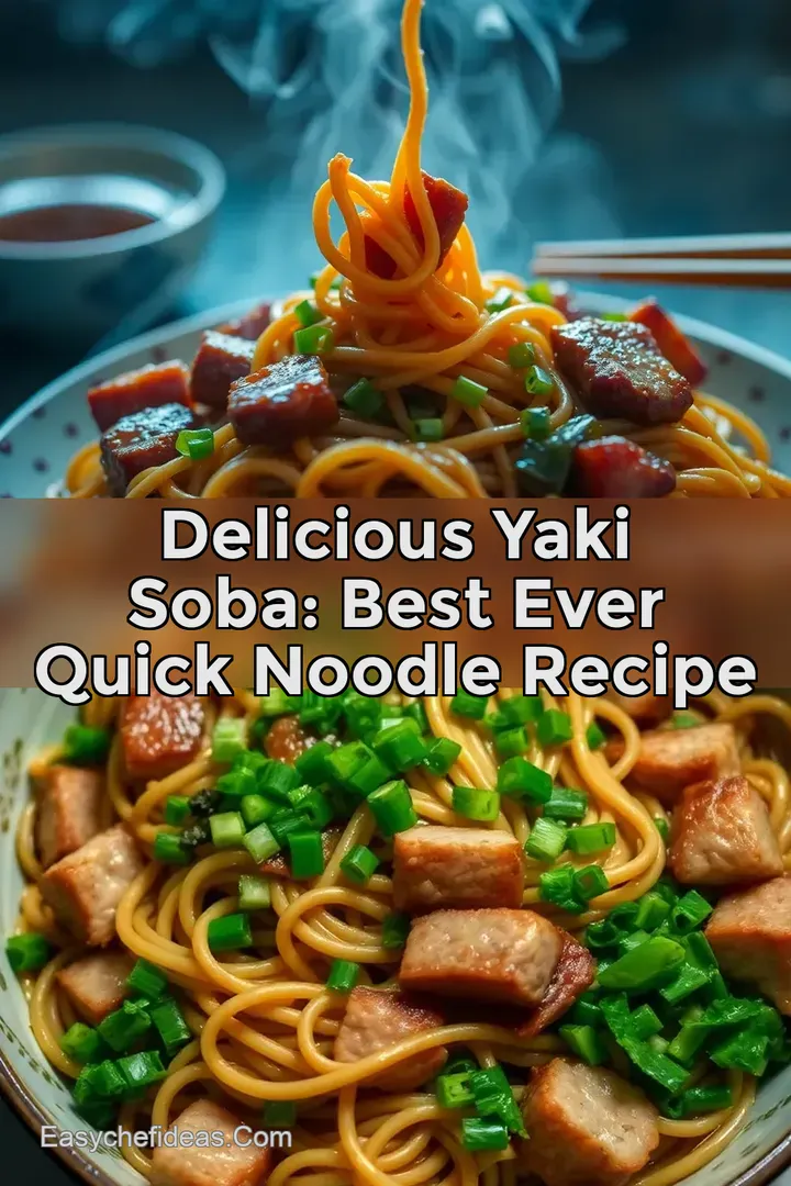 Delicious Yaki Soba: Best Ever Quick Noodle Recipe