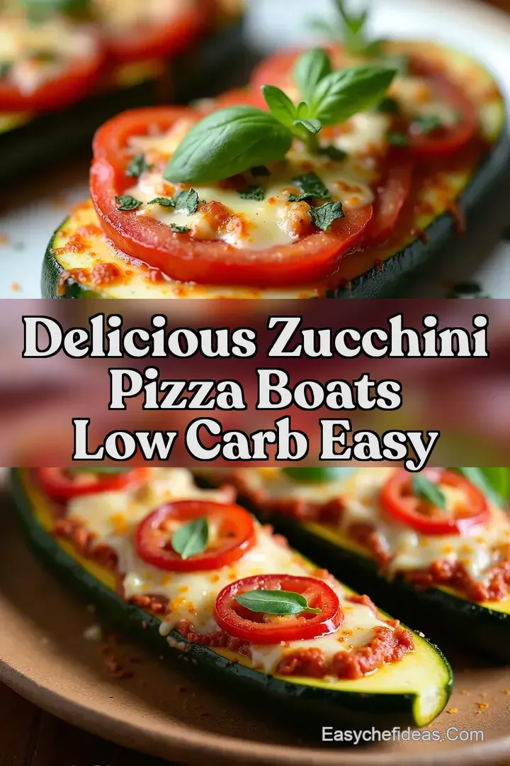 Delicious Zucchini Pizza Boats Low Carb Easy