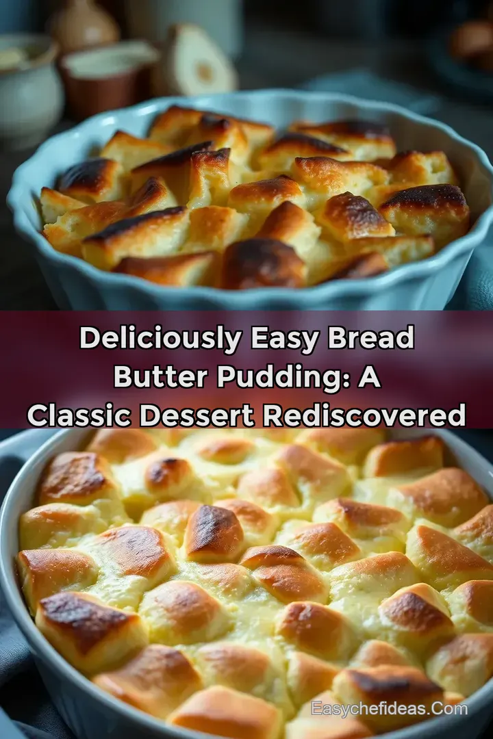 Deliciously Easy Bread Butter Pudding: A Classic Dessert Rediscovered