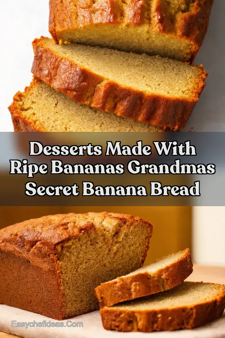 Desserts Made With Ripe Bananas Grandmas Secret Banana Bread