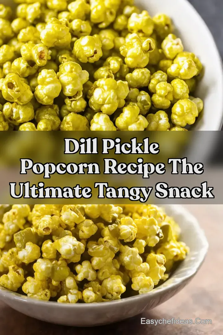 Dill Pickle Popcorn Recipe The Ultimate Tangy Snack