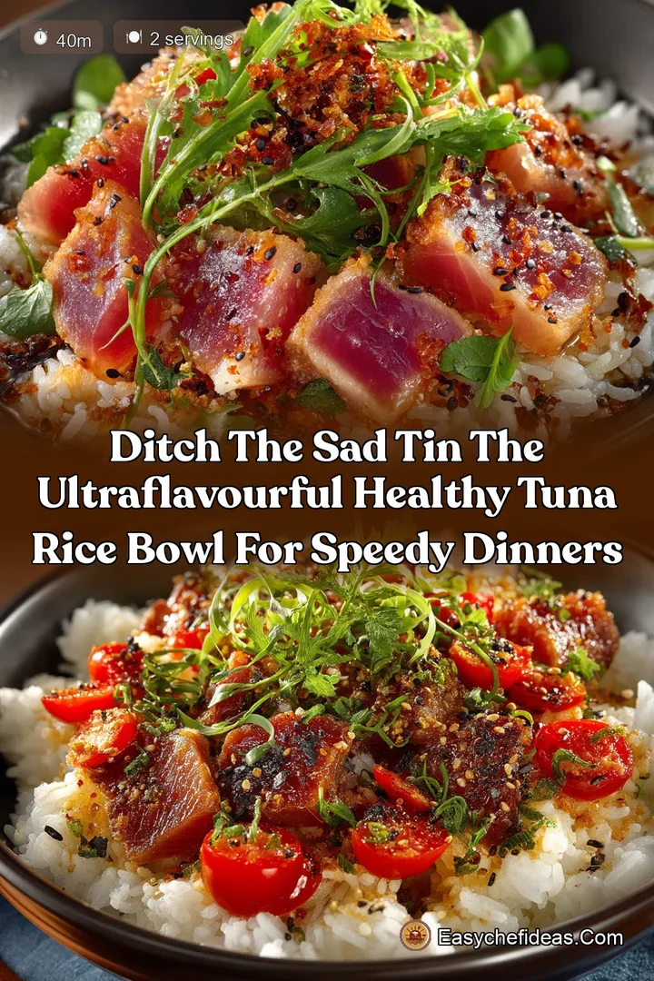 Ditch the sad tin The UltraFlavourful Healthy Tuna Rice Bowl for Speedy Dinners