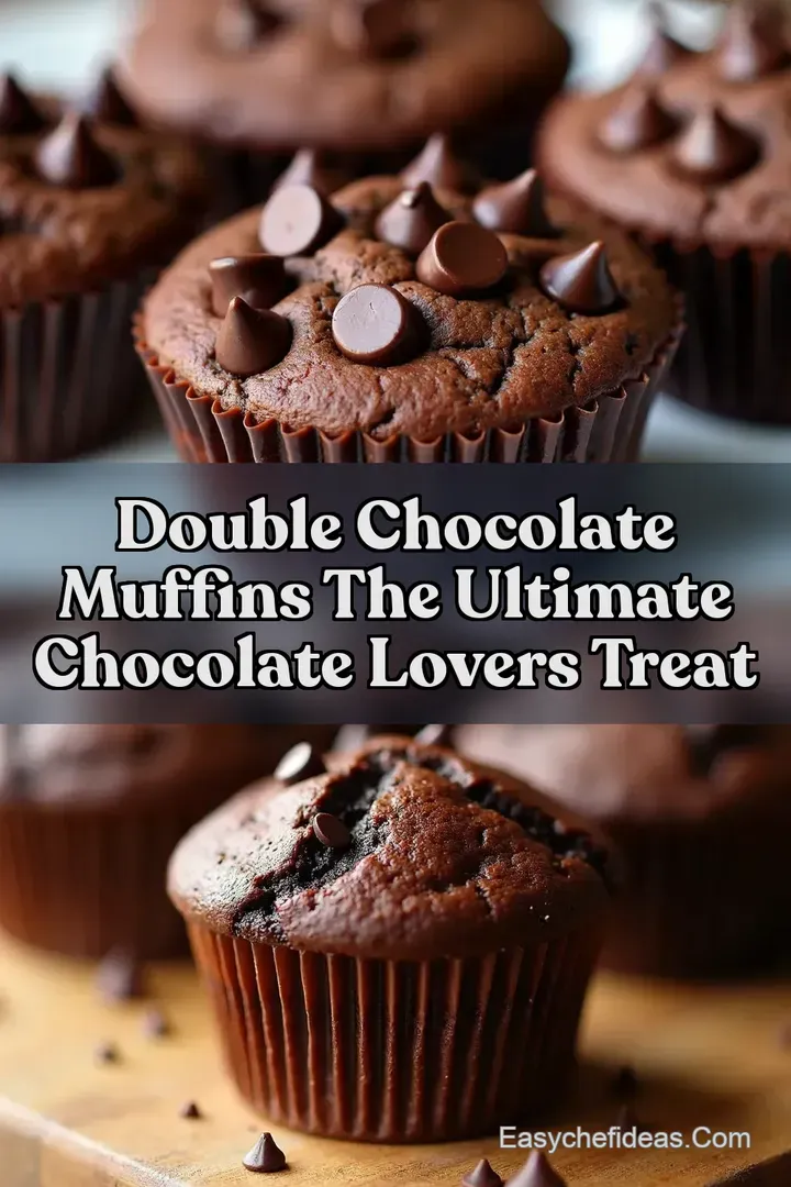 Double Chocolate Muffins The Ultimate Chocolate Lovers Treat