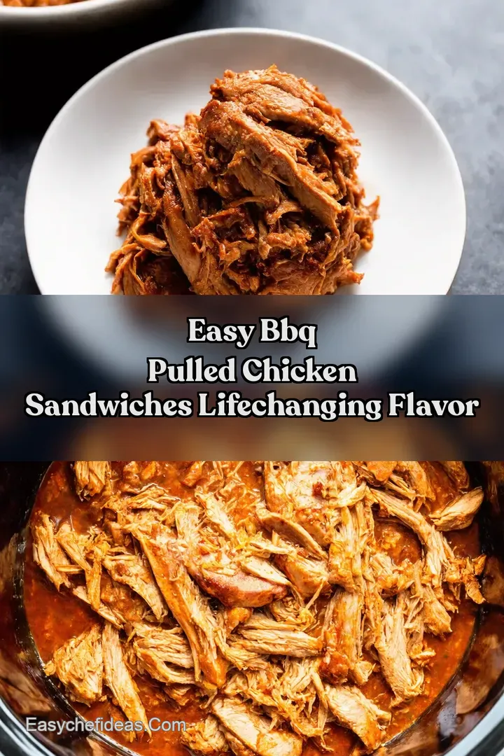Easy BBQ Pulled Chicken Sandwiches LifeChanging Flavor