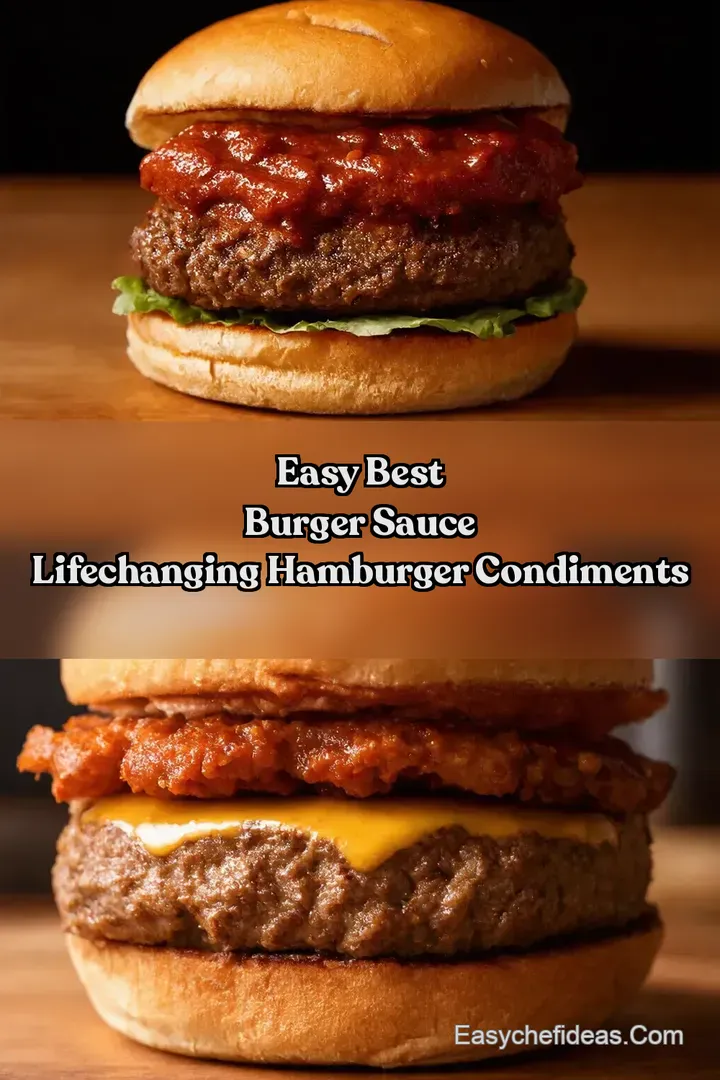 Easy Best Burger Sauce LifeChanging Hamburger Condiments