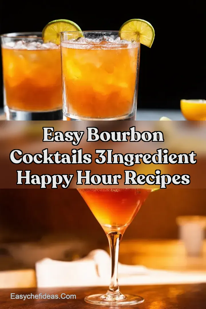 Easy Bourbon Cocktails 3Ingredient Happy Hour Recipes