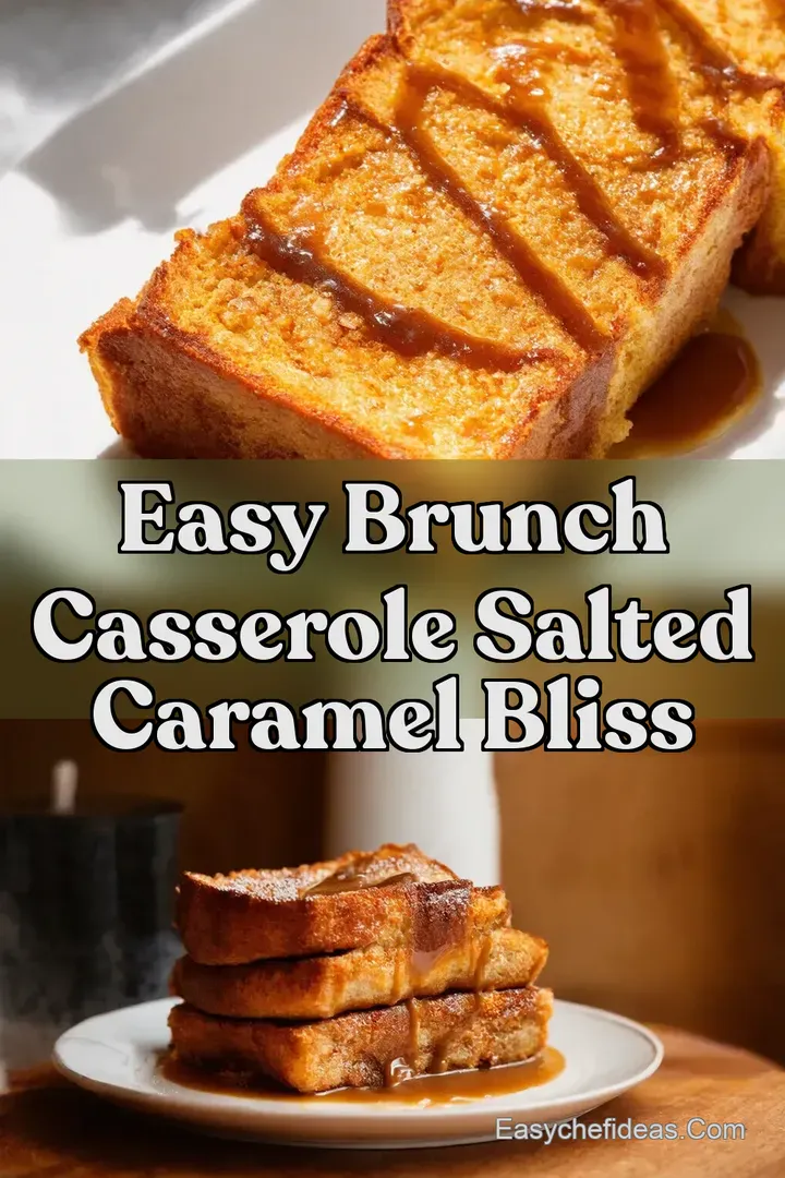 Easy Brunch Casserole Salted Caramel Bliss