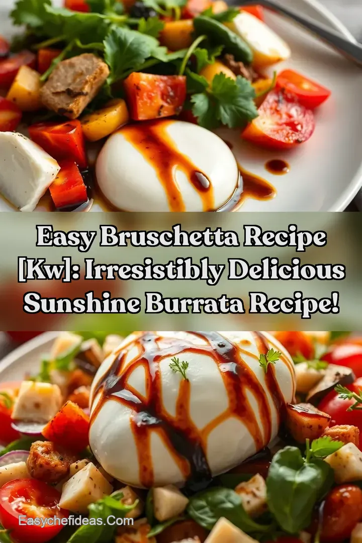 Easy Bruschetta Recipe [kw]: Irresistibly Delicious Sunshine Burrata Recipe!