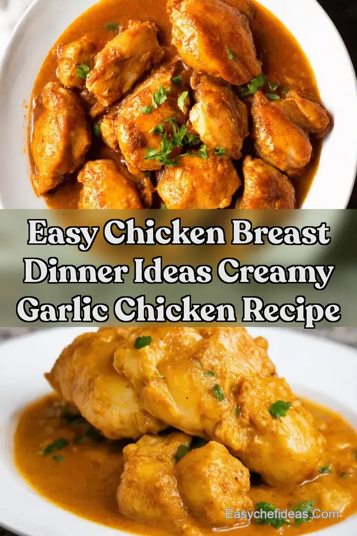 Easy Chicken Breast Dinner Ideas Creamy Garlic Chicken Recipe